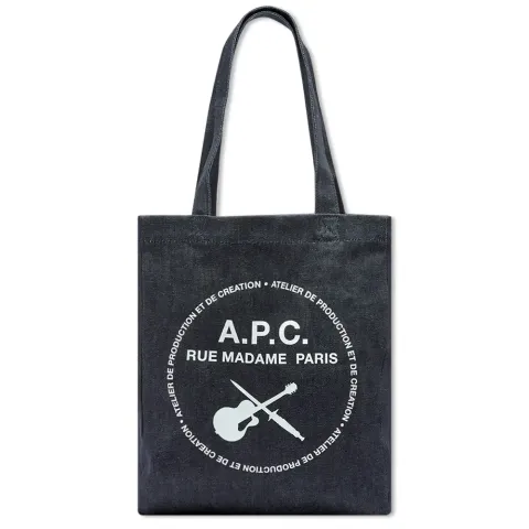 A.P.C. Guitar Logo Tote