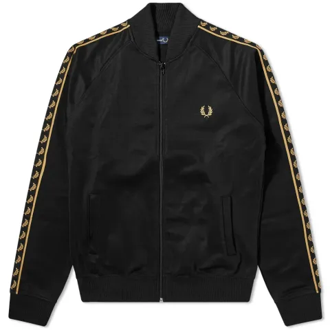 Gold Tape Bomber Track Jacket