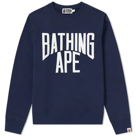 NYC Logo Foam Print Crew Sweat