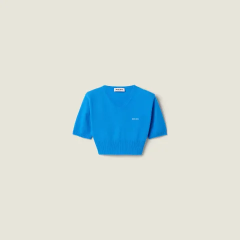 Cropped cashmere sweater
