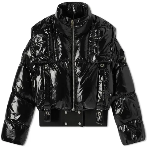 x Alyx Ilex Patent Cropped Puffer Jacket