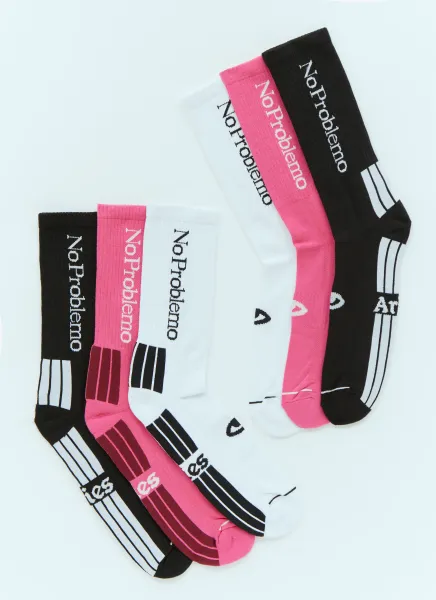 Pack Of Three No Problemo Socks