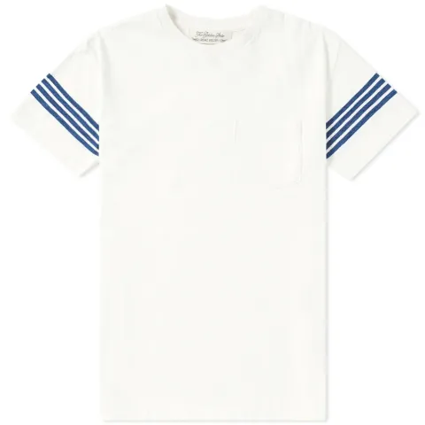 Four Stripe Sleeve Pocket Tee