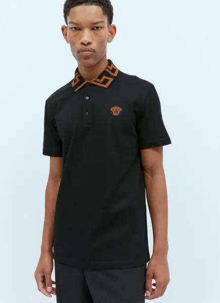Medusa Greca Polo Shirt