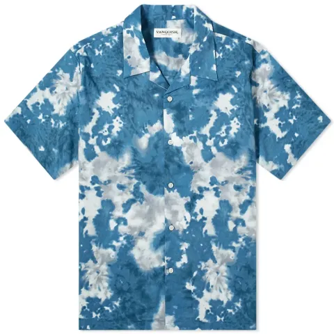 Tie-Dye Open Collar Shirt
