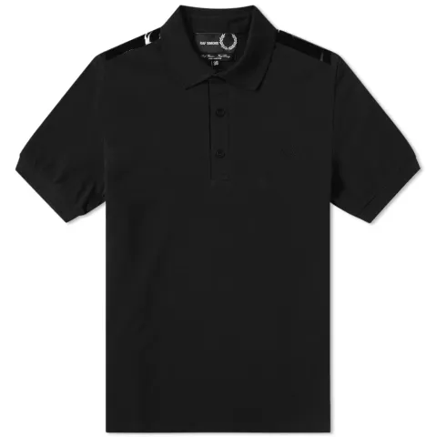 Tape Detail Pique Polo