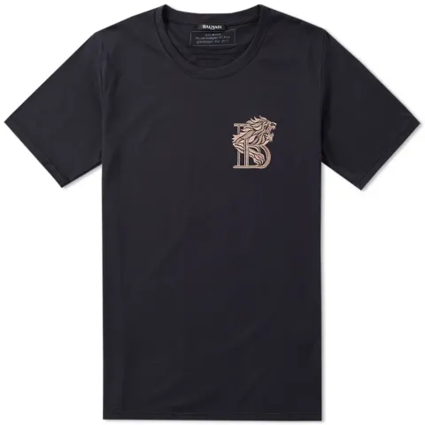 Embroidered Lion Badge Tee