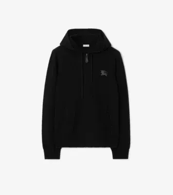 Wool Zip Hoodie in Black - Men, Cashmere