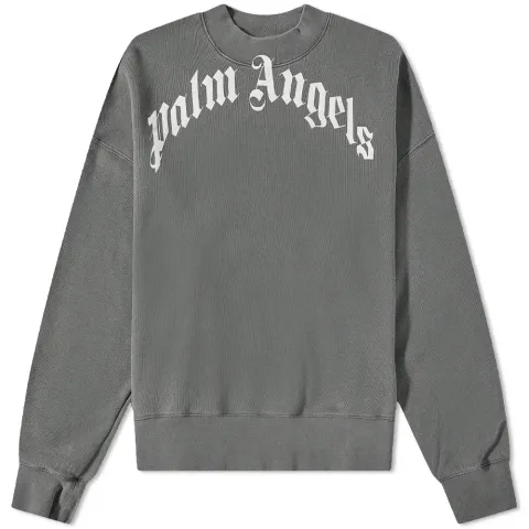 Curved Logo Crew Sweat