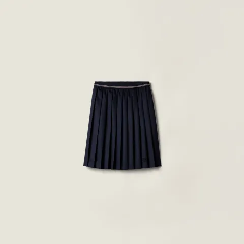 Velour midi-skirt