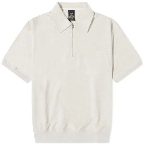 Half Zip Short Sleeve Sweater