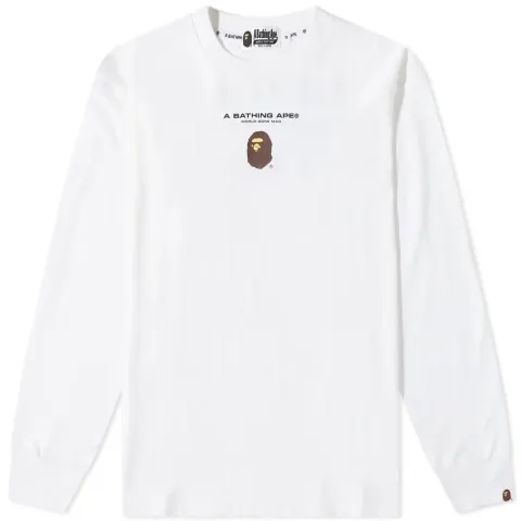 Long Sleeve Bape General Relaxed Fit T-Shirt