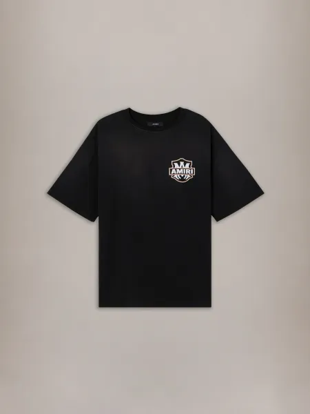 AMERICAN DREAM CRYSTAL OVERSIZED TEE - Black