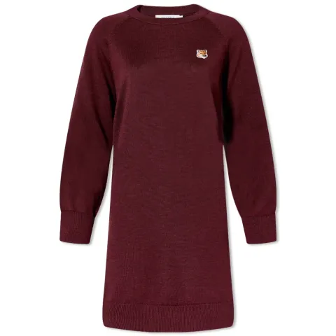 Maison Kitsuné Fox Head Patch Jumper Dress