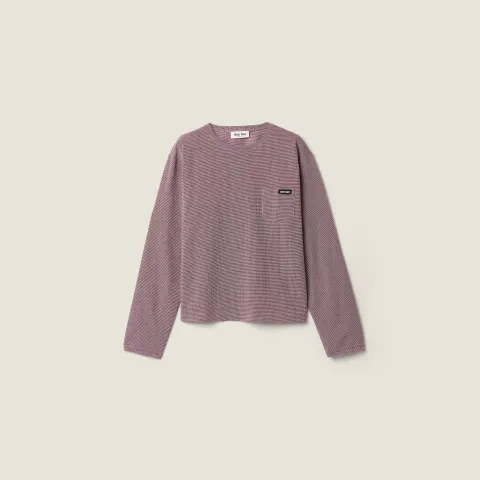 Jacquard jersey T-shirt