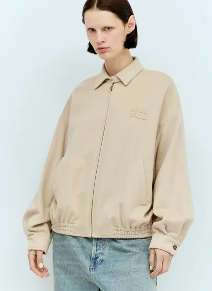 Velour Blouson Jacket