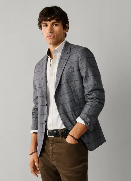 Hackett Wool-Cashmere Blazer with Detatchable Bib
