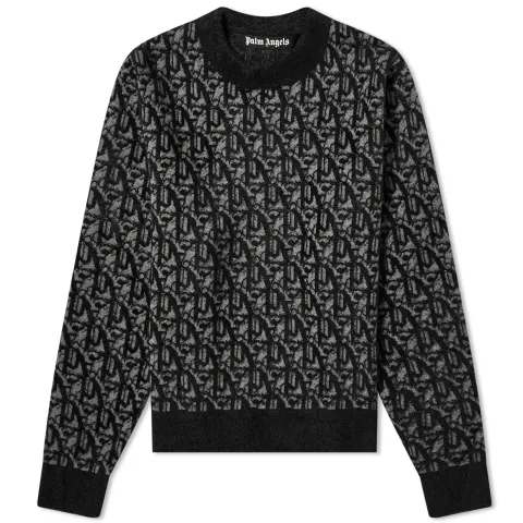Monogram Jacquard Crew Knit