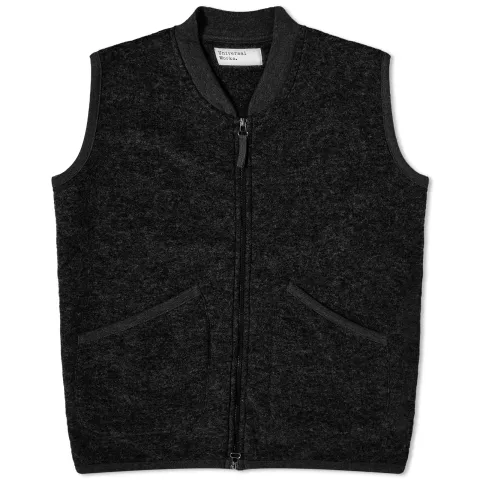 Wool Fleece Zip Waistcoat