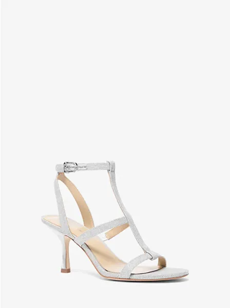 Nara Glitter Chain Mesh Sandal