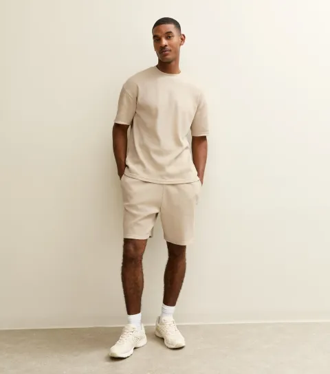 Men's Stone Regular Waffle Texture Shorts