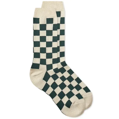 Checkerboard Crew Socks