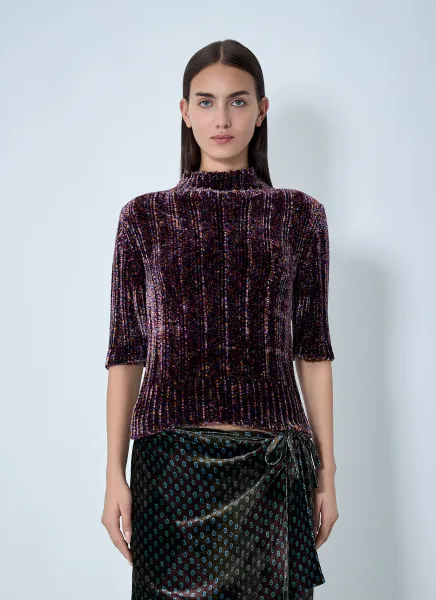 Velour Rib Sweater