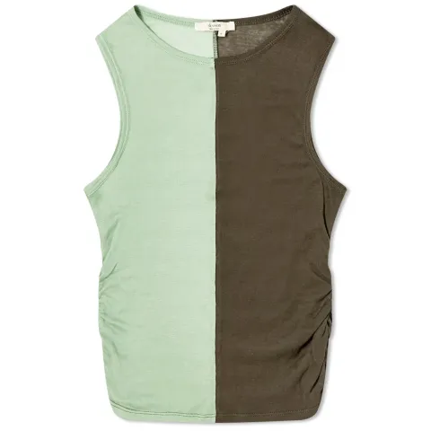 Split Cropped Tank Top
