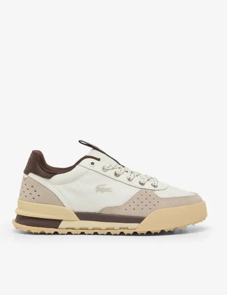 Lacoste Slam Break Leather Lace Up Trainers