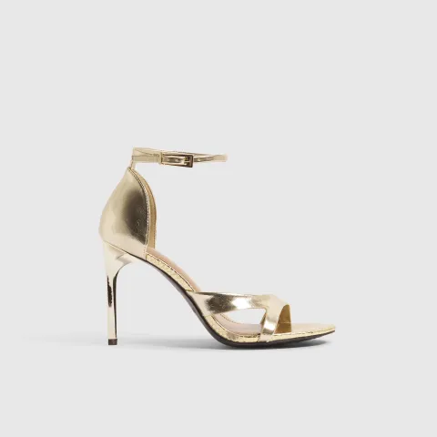 River Island Wide Fit Barely There Heeled Sandals
