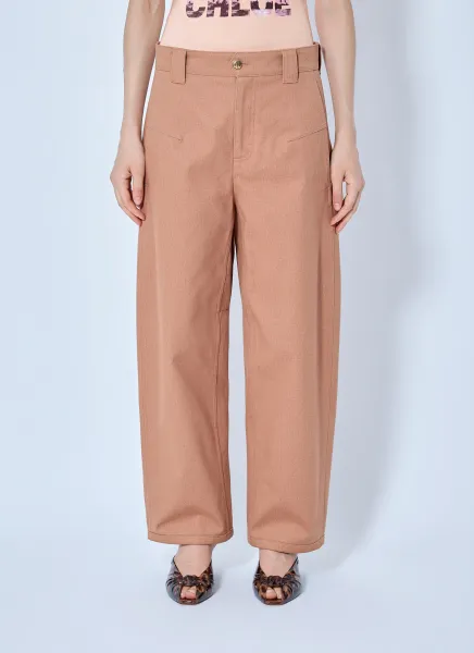 Chloé Wide-Leg Barrel Trousers