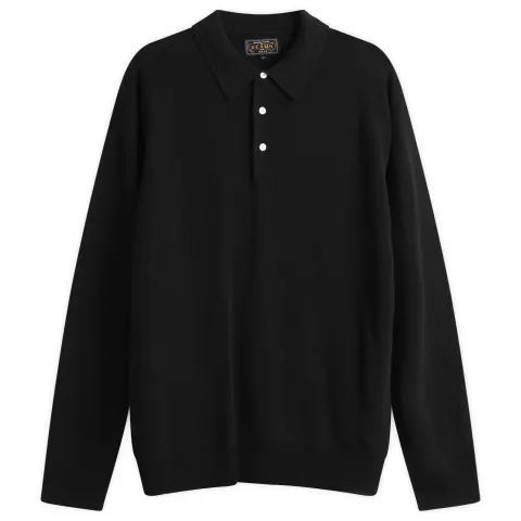 12g Knit Long Sleeve Polo
