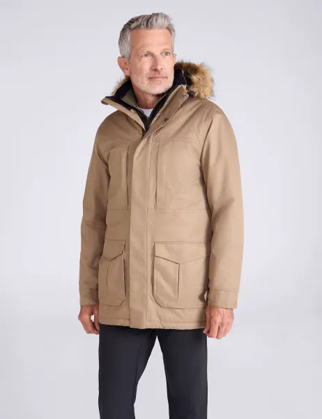 Mountain Warehouse Waterproof Hooded Jacket Stone