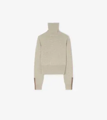 Wool Rollneck Sweater in Sandstone melange