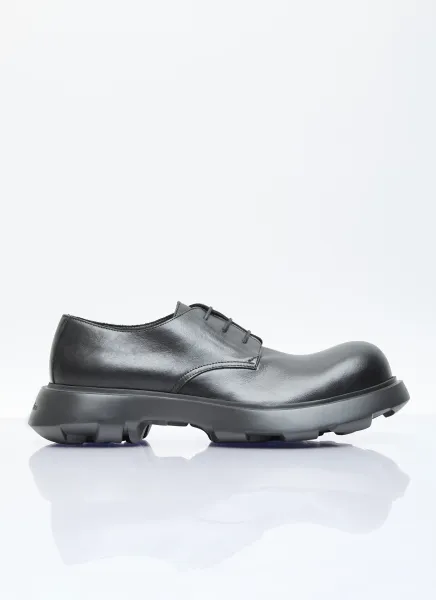 Leather Lace-Up Shoes