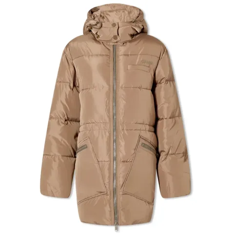 Tech Puffer Oversized Midi Coat