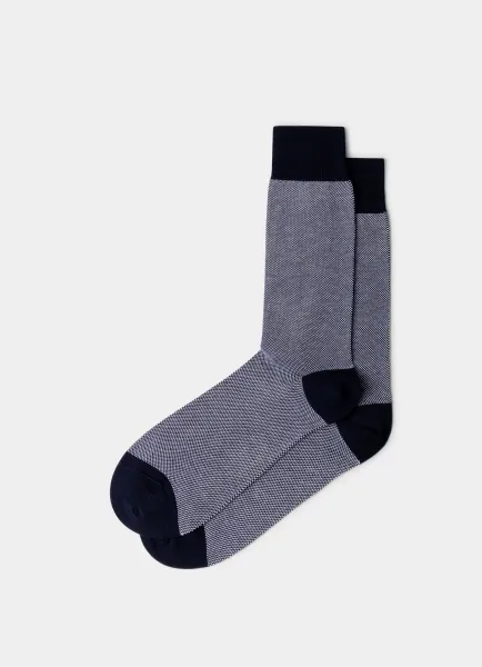 Mercerised Cotton Birds Eye Socks