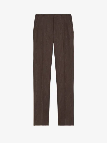 Wool Pinstripe Trousers