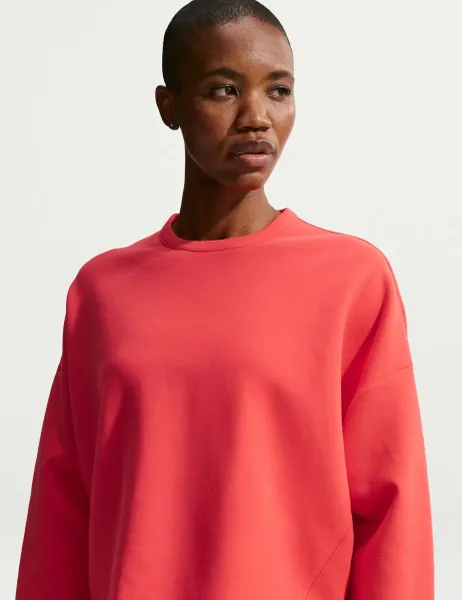 Nike 24.7 ImpossiblySoft Dri-Fit Top with Cotton Cherry Red