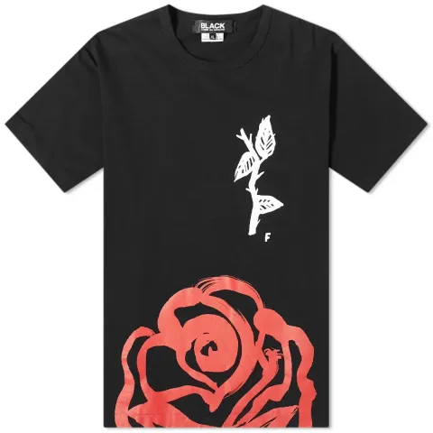 Comme des Garcons Black Large Rose Tee