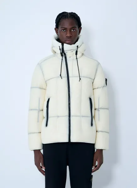 Seam Faded Ligh Nylon Canvas Jacket