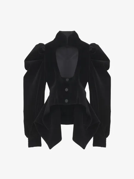 Velvet Panel Jacket