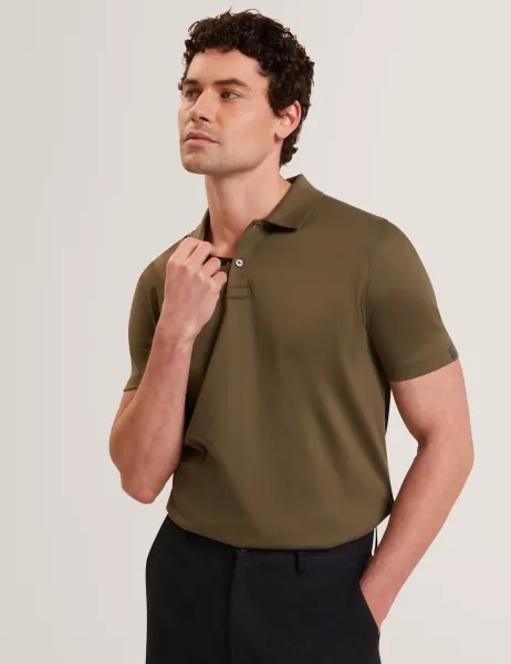 Ted Baker Pure Cotton Connall Polo Shirt Khaki