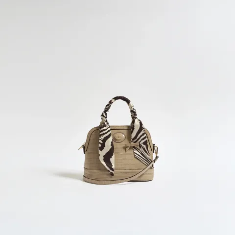 River Island Scarf Croc Tote Bag