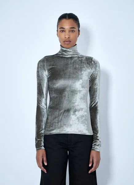 Fitted High Neck Top
