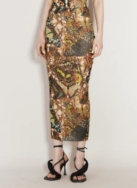 Butterdly Midi Skirt