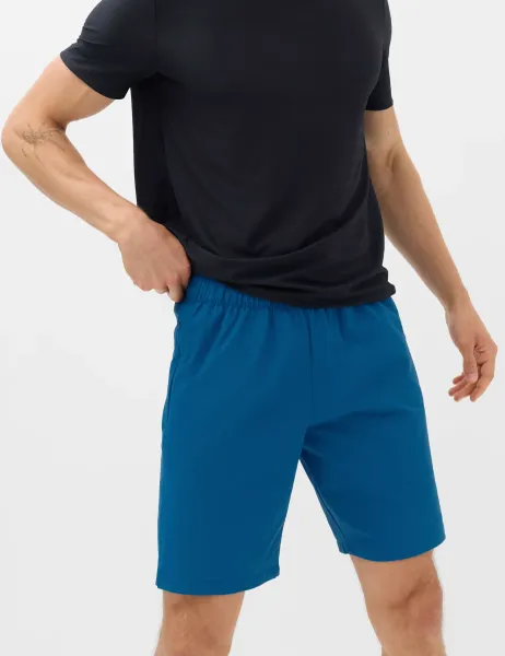 Goodmove Regular Fit Stretch 9 inch Sports Shorts Dark Petrol