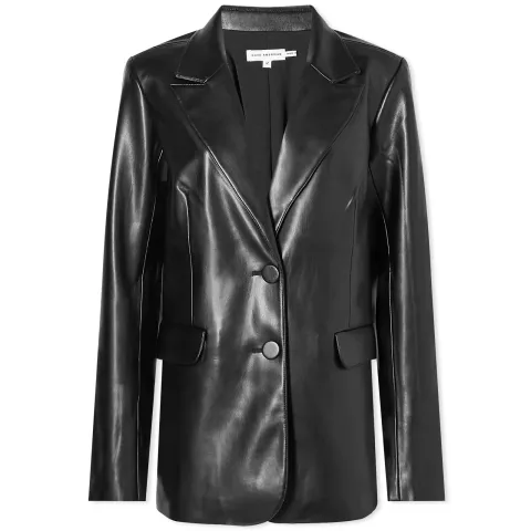 Leather Look Oversize Blazer