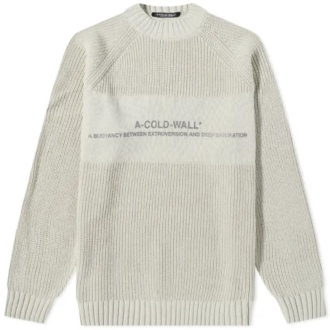 A-COLD-WALL* Dialogue Logo Crew Knit