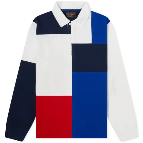 Colour Block Knit Rugby Shirt